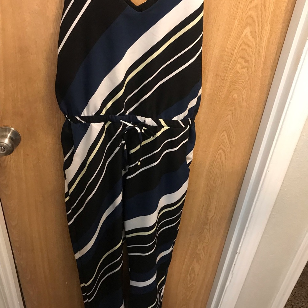 Topshop Striped Jumpsuit Size US 8 - Picture 5 of 6